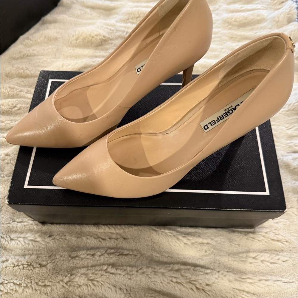 Karl Lagerfeld Nude Women's Heels